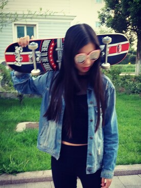 「GRASS（グラス）のアイテム」を使った、muuuuuumaさん（レディース・174cm）の冬コーディネート