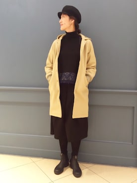 「SKOOKUM（スクーカム）のアイテム（ブルゾン）」を使った、gondairaさん（レディース・172cm）の秋コーディネート
