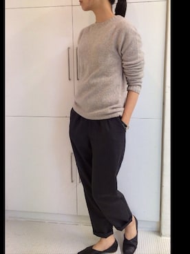 「BUTTERO」｜「アイテム（パンプス）」を使った、m.sさん（レディース・157cm）の秋コーディネート