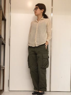 「アイテム（パンプス）」を使った、m.sさん（レディース・157cm）の夏コーディネート