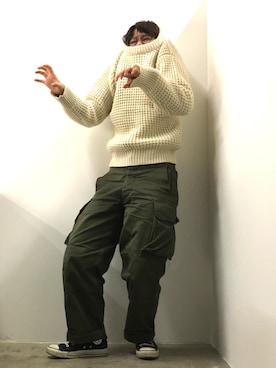 「Deck Hand（デックハンド）のアイテム」を使った、m.sさん（レディース・157cm）の冬コーディネート