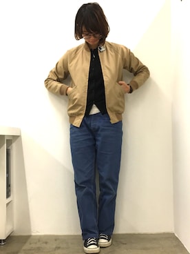 「Simva（シンバ）のアイテム」を使った、m.sさん（レディース・157cm）の春コーディネート