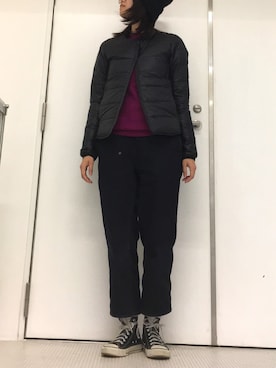 「DESCENTE ALLTERRAIN（デサント　オルテライン）のアイテム（ジャケット/アウター）」を使った、m.sさん（レディース・157cm）の秋コーディネート