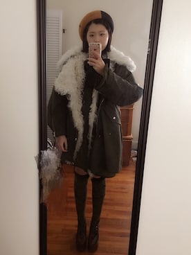 「BALENCIAGA」｜「アイテム（ハンチング/ベレー帽）」を使った、isabel_not_cuteさん（レディース・170cm）の秋コーディネート