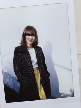 「skirt」｜「アイテム（チェスターコート）」を使った、加藤香  kaorikatoさん（レディース・158cm）の冬コーディネート