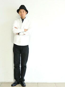 「URBAN RESEARCH（アーバンリサーチ）のアイテム（その他シューズ）」を使った、KakeruMayama(真山走)さん（メンズ・173cm）の夏コーディネート