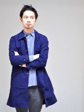 「春 コート」｜KakeruMayama(真山走)さん（メンズ・173cm）の春コーディネート
