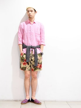 「URBAN RESEARCH（アーバンリサーチ）のアイテム（ニットキャップ/ビーニー）」を使った、KakeruMayama(真山走)さん（メンズ・173cm）の春コーディネート