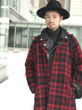 「URBAN RESEARCH（アーバンリサーチ）のアイテム（ライダースジャケット）」を使った、KakeruMayama(真山走)さん（メンズ・173cm）の秋コーディネート