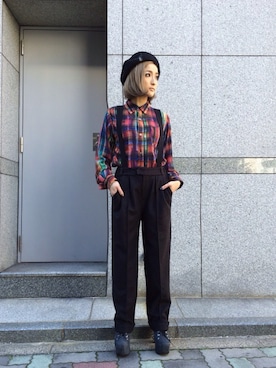 「L.H.P（エルエイチピー）のアイテム（ブーツ）」を使った、hanae maruiさん（レディース・155cm）の秋コーディネート