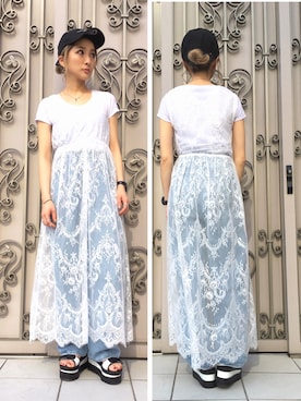 「L.H.P（エルエイチピー）のアイテム（ワンピース/ドレス）」を使った、hanae maruiさん（レディース・155cm）の春コーディネート