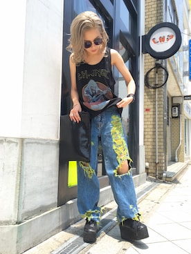 hanae maruiさん（レディース・155cm）の夏コーディネート