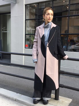 「MSGM（エムエスジーエム）のアイテム（ジャケット/アウター）」を使った、hanae maruiさん（レディース・155cm）の秋コーディネート