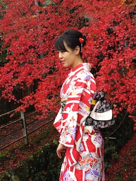「HL（エイチエル）のアイテム」を使った、燕子さん（レディース・172cm）の秋コーディネート