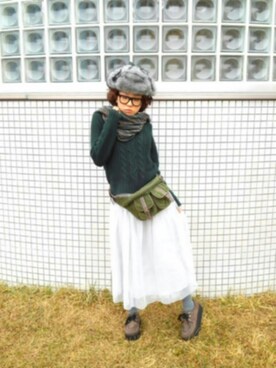 OKAYUさん（レディース・161cm）の冬コーディネート