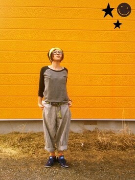 「banal chic bizarre（バナルシックビザール）のアイテム名不明（ヘアアクセサリー）」を使った、OKAYUさん（レディース・161cm）の春コーディネート