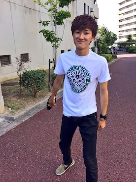 「Jeffrey Campbell（ジェフリーキャンベル）のアイテム（シューズ）」を使った、Yukiya  Fukumotoさん（メンズ・179cm）の秋コーディネート