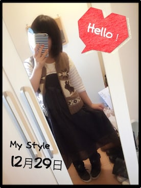 なりみいさん（レディース・162cm）の冬コーディネート