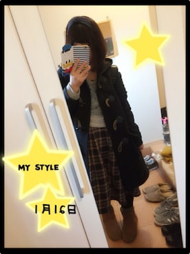 「スエット」｜なりみいさん（レディース・162cm）の冬コーディネート