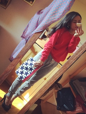 「スエット」｜AKARIさん（レディース・152cm）の冬コーディネート