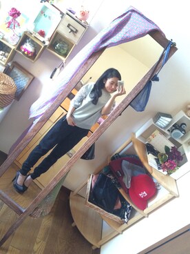 「スエット」｜AKARIさん（レディース・152cm）の春コーディネート