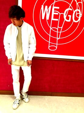 「アイテム（MA-1）」を使った、黒野 弘亮さん（メンズ・170cm・20代）の春コーディネート