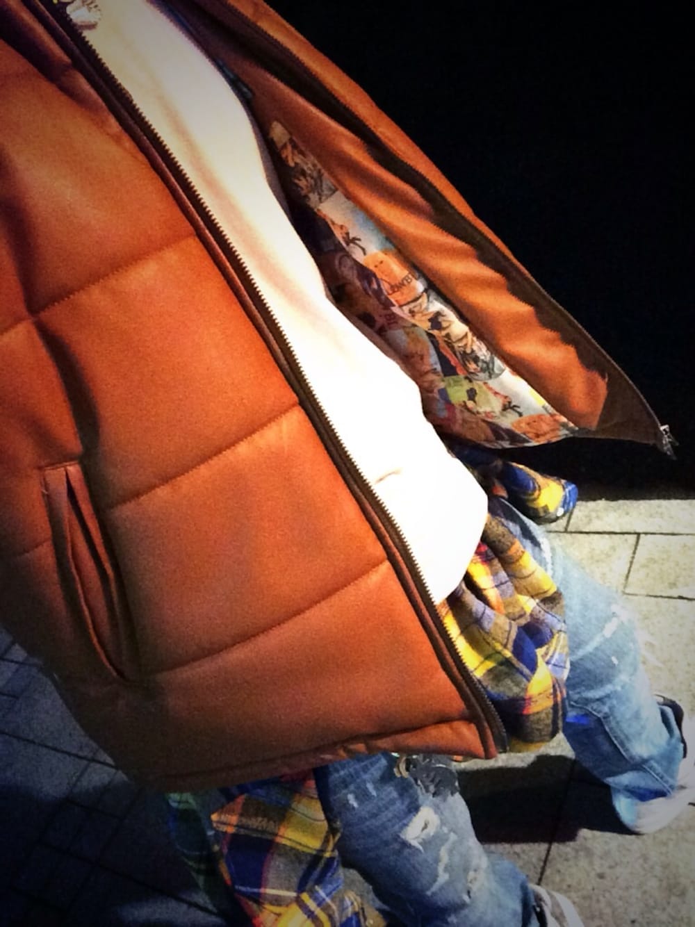 「DOWBLのライトニングヴィンテージキャップ（キャップ、ホワイト系）」を使った、久保 一生さん（メンズ・175cm）の春コーディネートの1枚目の写真