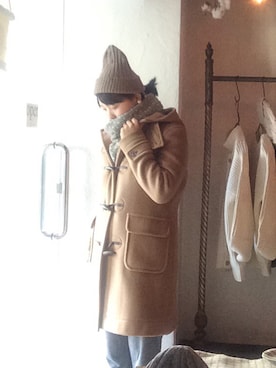 「アイテム（ダッフルコート）」を使った、orloさん（レディース・164cm）の秋コーディネート