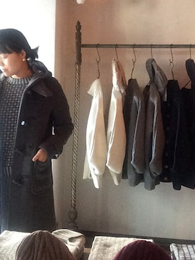 「アイテム（ダッフルコート）」を使った、orloさん（レディース・164cm）の冬コーディネート