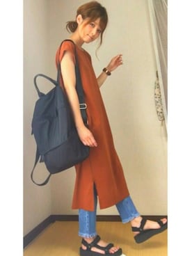 「オシャ神」｜yunさん（レディース・153cm）の夏コーディネート