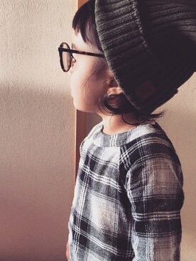 「BEAMS（ビームス）のアイテム（Beanie、グリーン系）」を使った、もりりんさん（レディース）の秋コーディネート