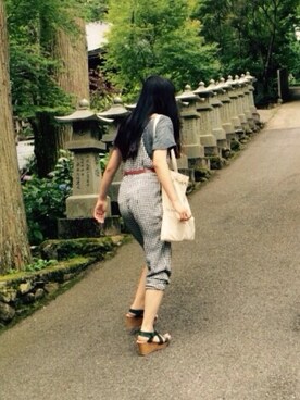 「KBF BOX（ケービーエフ ボックス）のアイテム（シューズ）」を使った、W◁さん（レディース・167cm）の夏コーディネート