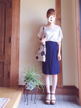 eさん（レディース・160cm）の夏コーディネート