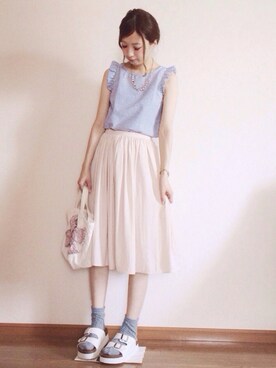 eさん（レディース・160cm）の夏コーディネート