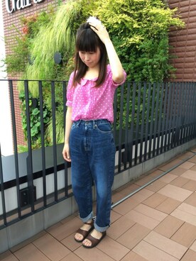 「MINIMUM（ミニマム）のアイテム（トップス）」を使った、やぷさん（レディース・155cm）の夏コーディネート