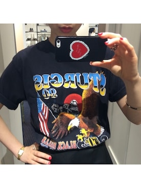 「G.V.G.V.（ジーヴィージーヴィー）のアイテム（PC・スマホグッズ/家電）」を使った、sayakaさん（レディース・158cm）の夏コーディネート