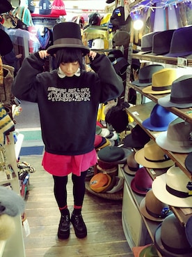 「Keith Haring（キース・ヘリング）のアイテム」を使った、佐藤。さん（レディース・152cm）の冬コーディネート
