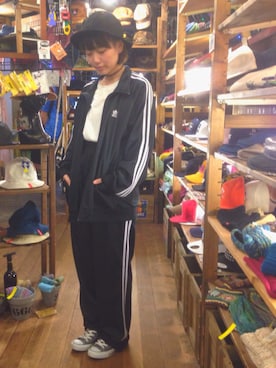 「アイテム（ジャージ）」を使った、佐藤。さん（レディース・152cm）の秋コーディネート