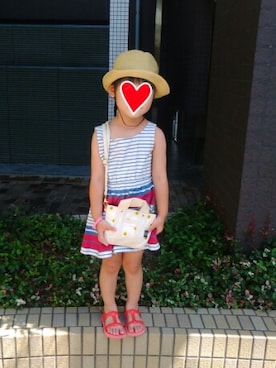 「夏のコーデ」｜「アイテム（ワンピース/ドレス）」を使った、べーやんさん（レディース・157cm）の夏コーディネート