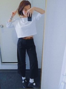 「沖縄」｜「アイテム（その他シューズ）」を使った、てぃーなさん（レディース・166cm）の春コーディネート