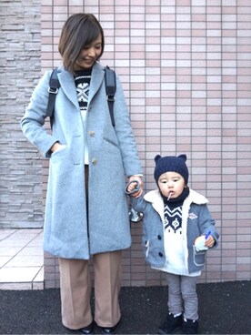 「JOURNAL STANDARD（ジャーナルスタンダード）のアイテム（ジャケット/アウター）」を使った、kairi★さん（キッズ・80cm）の冬コーディネート