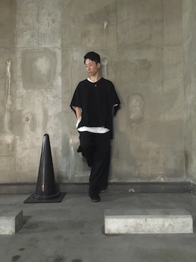 「christian dior」｜「アイテム（ブーツ）」を使った、Hayato Sakamotoさん（メンズ・177cm）の春コーディネート