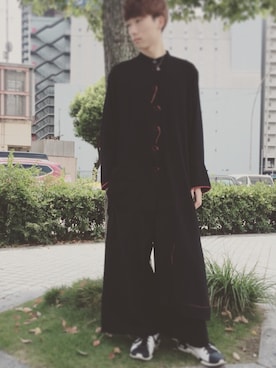「大阪」｜「アイテム（その他アウター）」を使った、Hayato Sakamotoさん（メンズ・177cm）の秋コーディネート