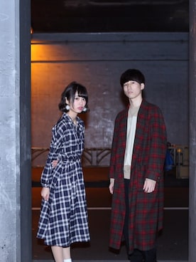 「M.Y.O.B（エム.ワイ.オー.ビー）のアイテム（スウェット）」を使った、Hayato Sakamotoさん（メンズ・177cm）の冬コーディネート
