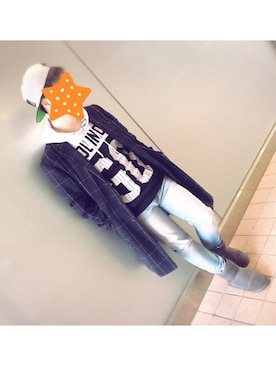 「OBEY」｜「アイテム（デニムパンツ）」を使った、まーさん（メンズ・170cm）の冬コーディネート