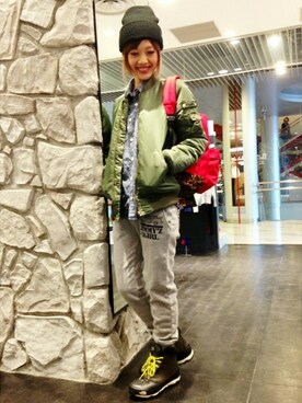 みい はるかさん(レディース・163cm)の冬コーディネート