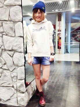 みい はるかさん（レディース・163cm）の冬コーディネート