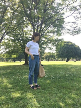 「RODE SKO（ロデスコ）のアイテム（財布/小物）」を使った、pixyon*さん（レディース・153cm）の夏コーディネート