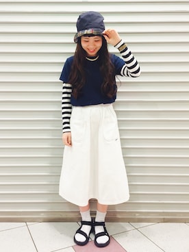 つなしまあゆみさん(レディース・153cm)の春コーディネート