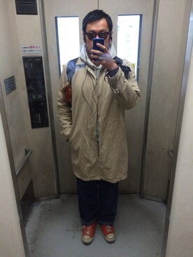 「BRUNABOINNE（ブルーナボイン）のアイテム（その他アウター）」を使った、shuhei さん（メンズ・178cm）の秋コーディネート